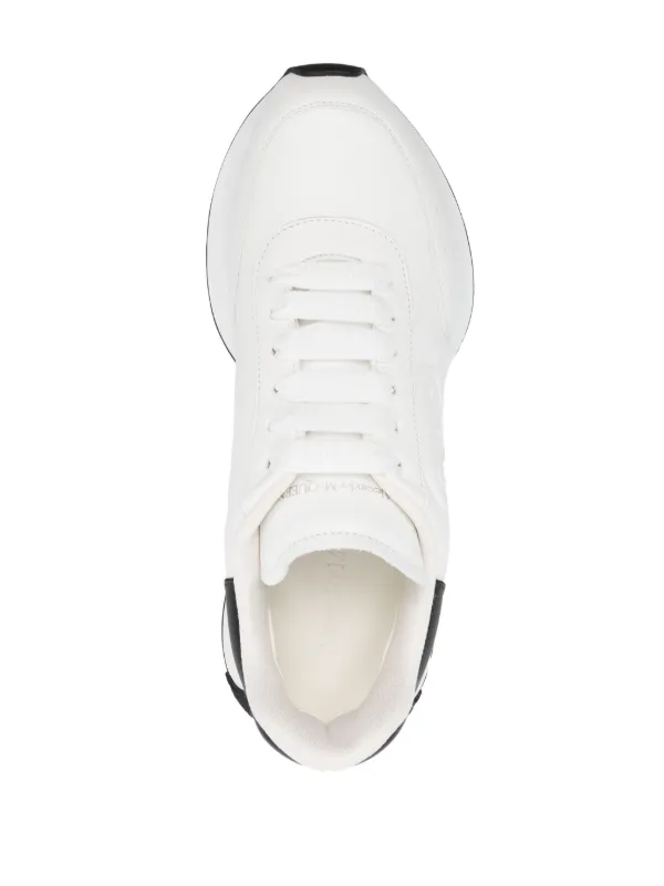 Alexander McQueen Sprint Lace-up Sneakers in White