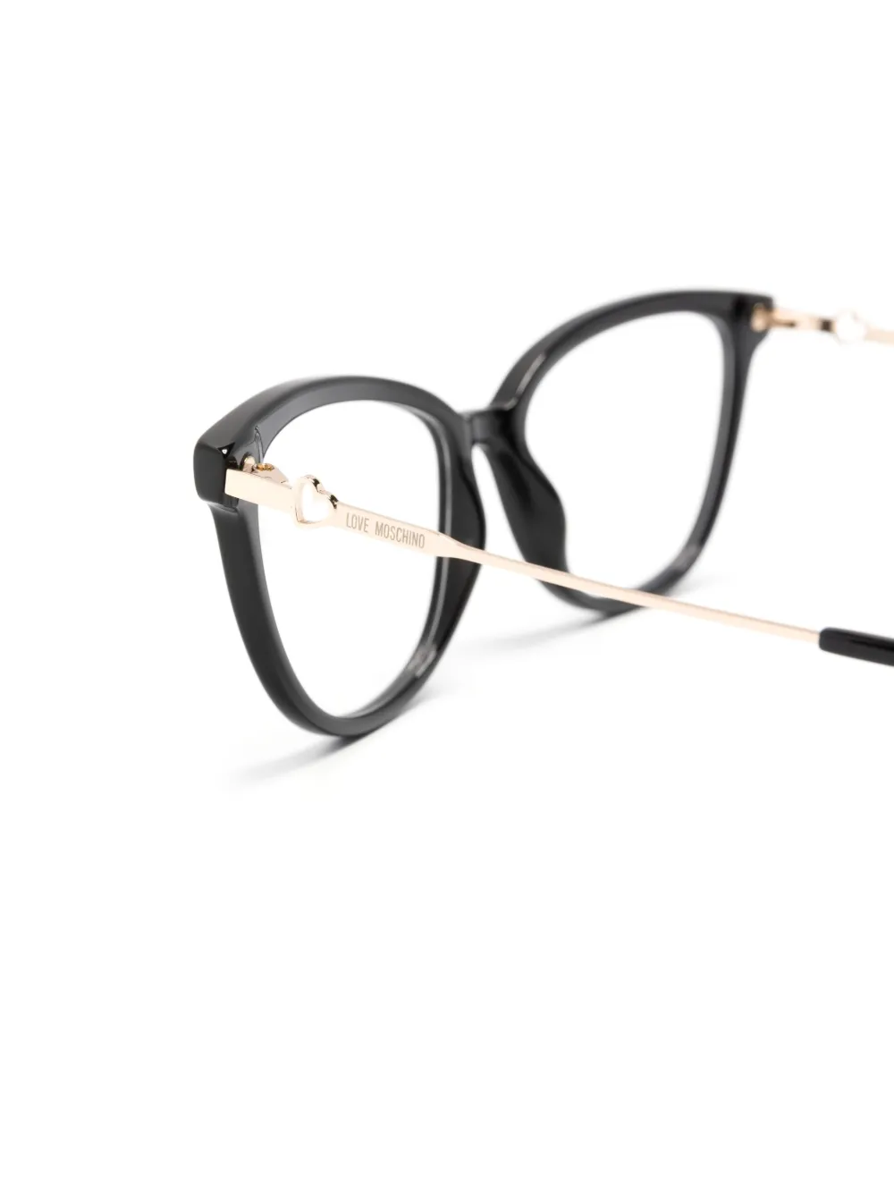 Love Moschino logoengraved squareframe Glasses Farfetch