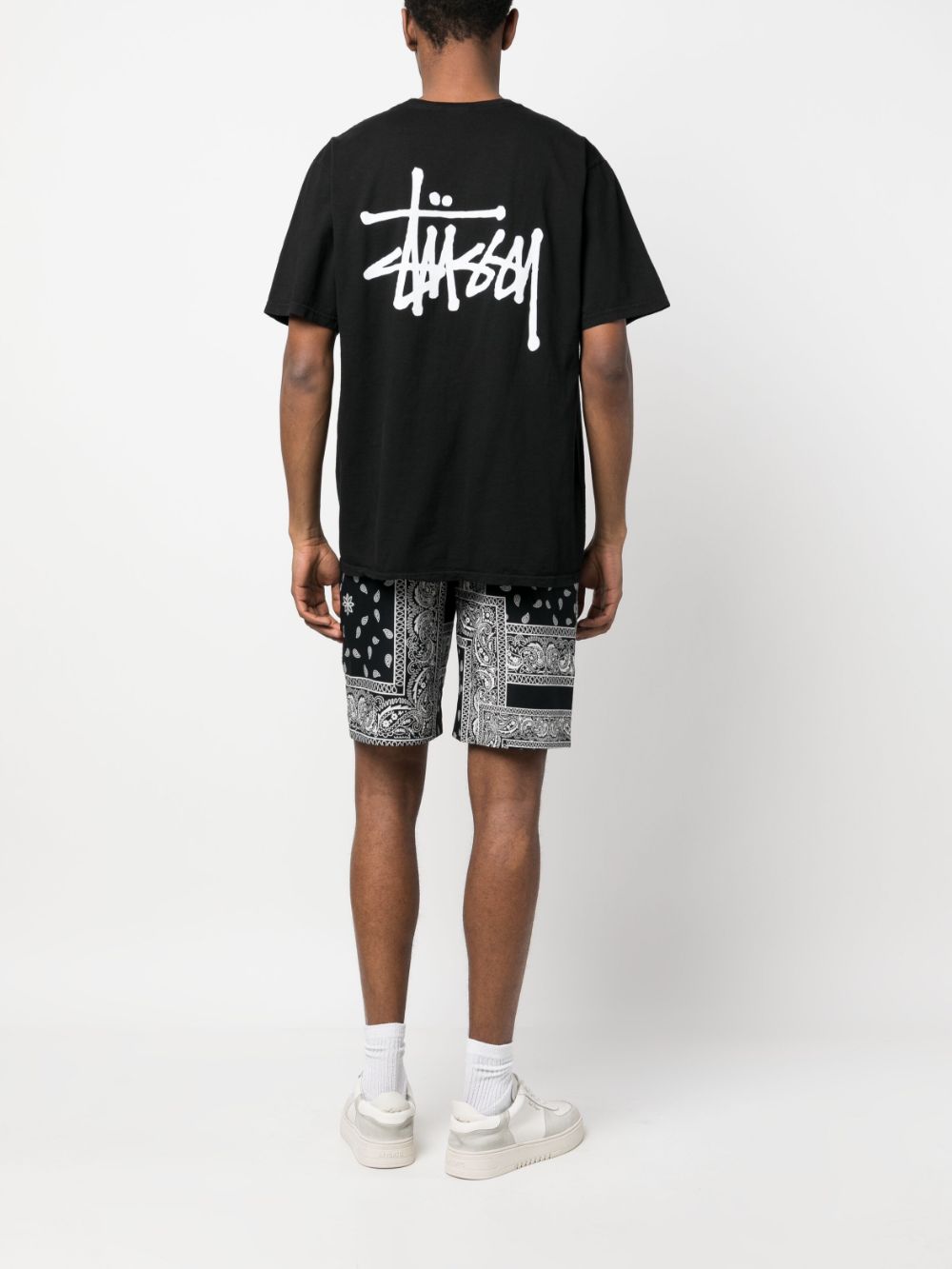 Stüssy T-shirt met logoprint - Zwart