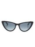 Love Moschino cat-eye frame tinted sunglasses - Black