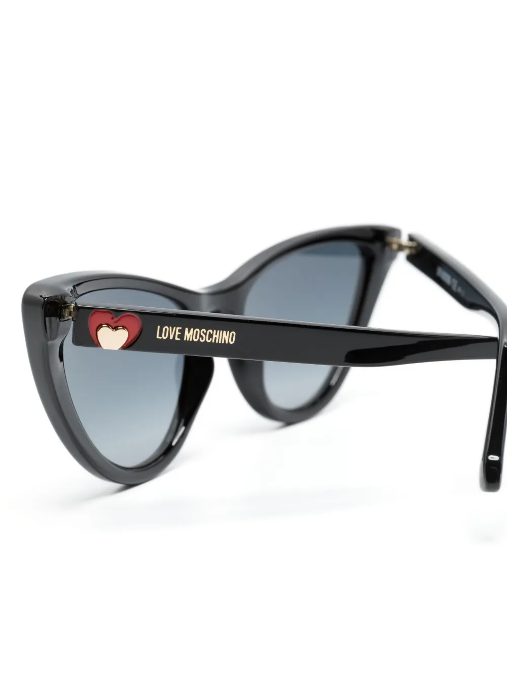 Love Moschino Zonnebril met cat-eye montuur Zwart