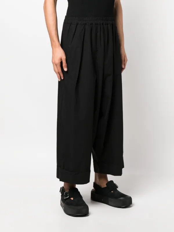 toogood パンツ Toogood クロップド ワイドパンツ | ブラック | FARFETCH JP