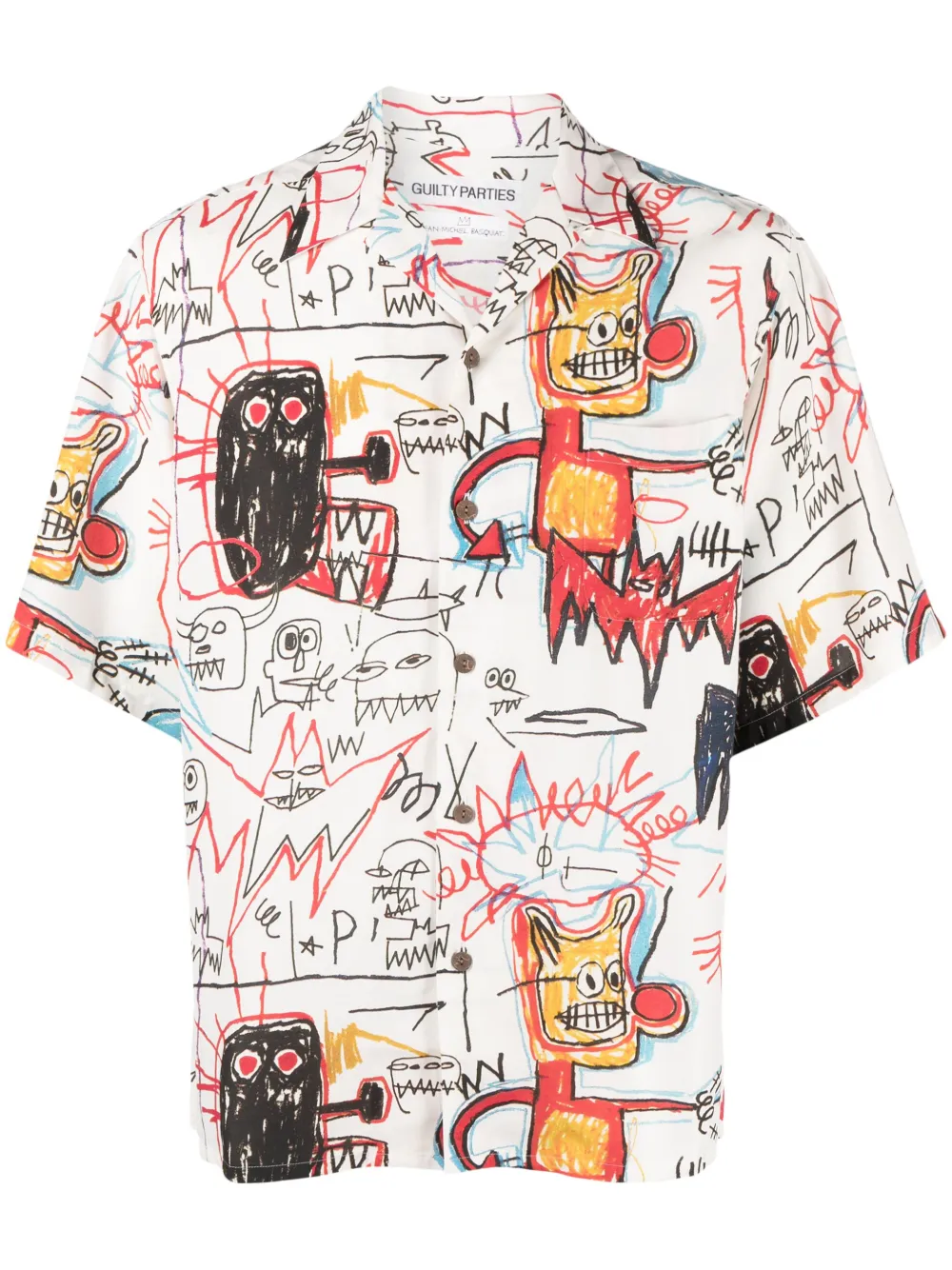 WACKO MARIA Jean-Michel Basquiat short-sleeved Shirt - Farfetch