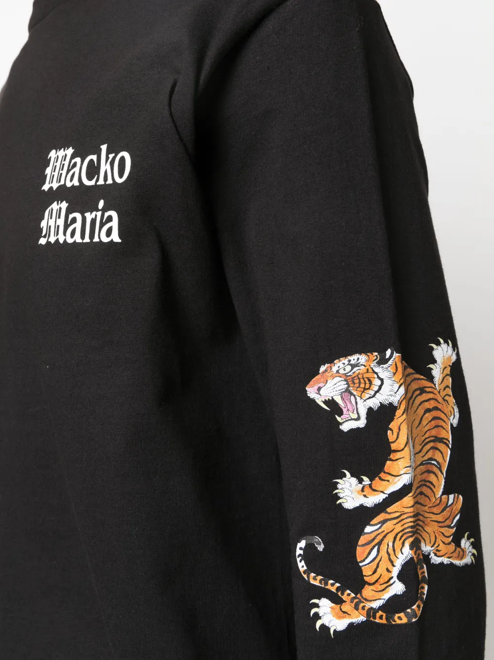 WACKO MARIA logo-print long-sleeved T-shirt - Farfetch