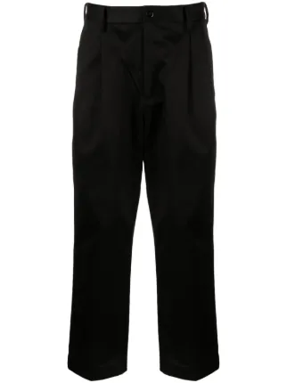 WACKO MARIA Cropped Pleated Chino Trousers - Farfetch