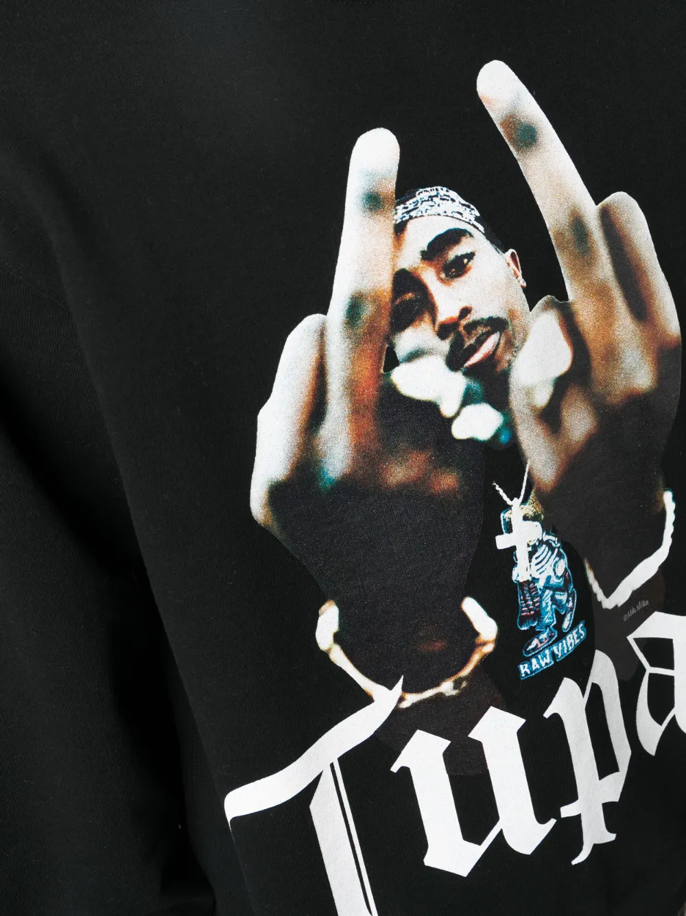 WACKO MARIA Tupac-print Cotton Sweatshirt - Farfetch