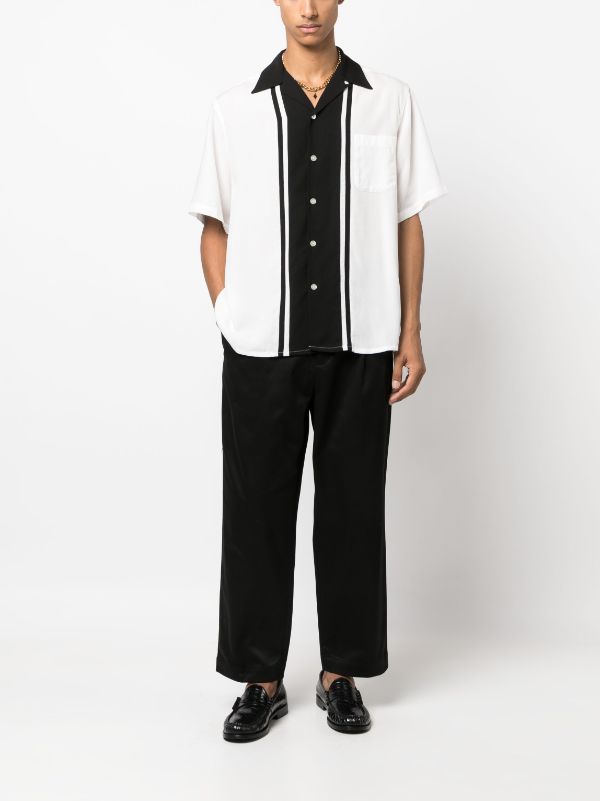 WACKO MARIA two-tone stripe-print Shirt - Farfetch