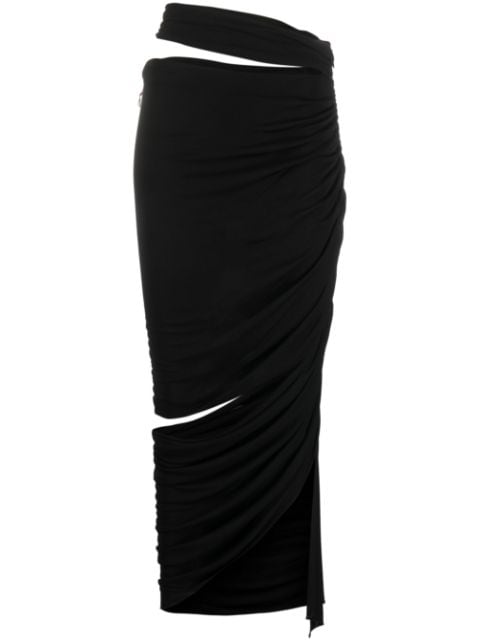 ANDREĀDAMO draped cut-out dress 