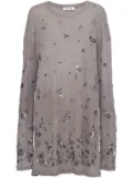 Miu Miu sequin-embellished jersey dress - Grey