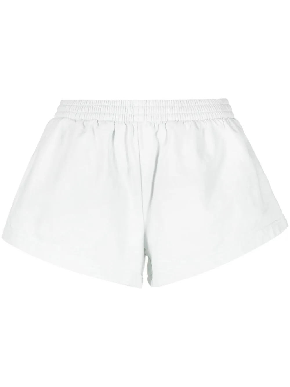 Balenciaga Flared Elasticated-waist Shorts In White