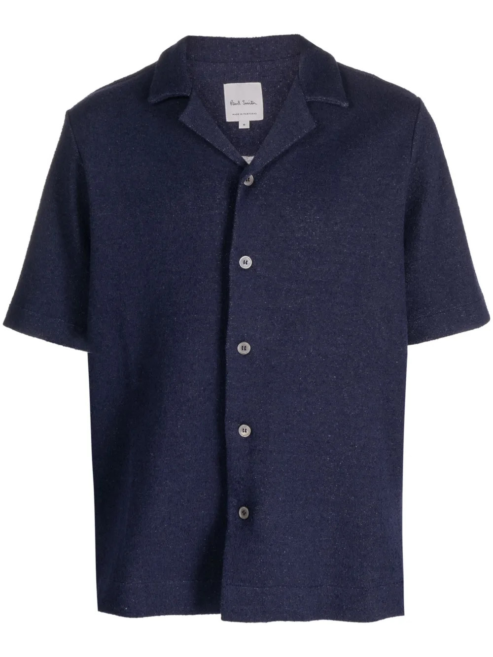 Paul Smith short-sleeve textured shirt - Blue
