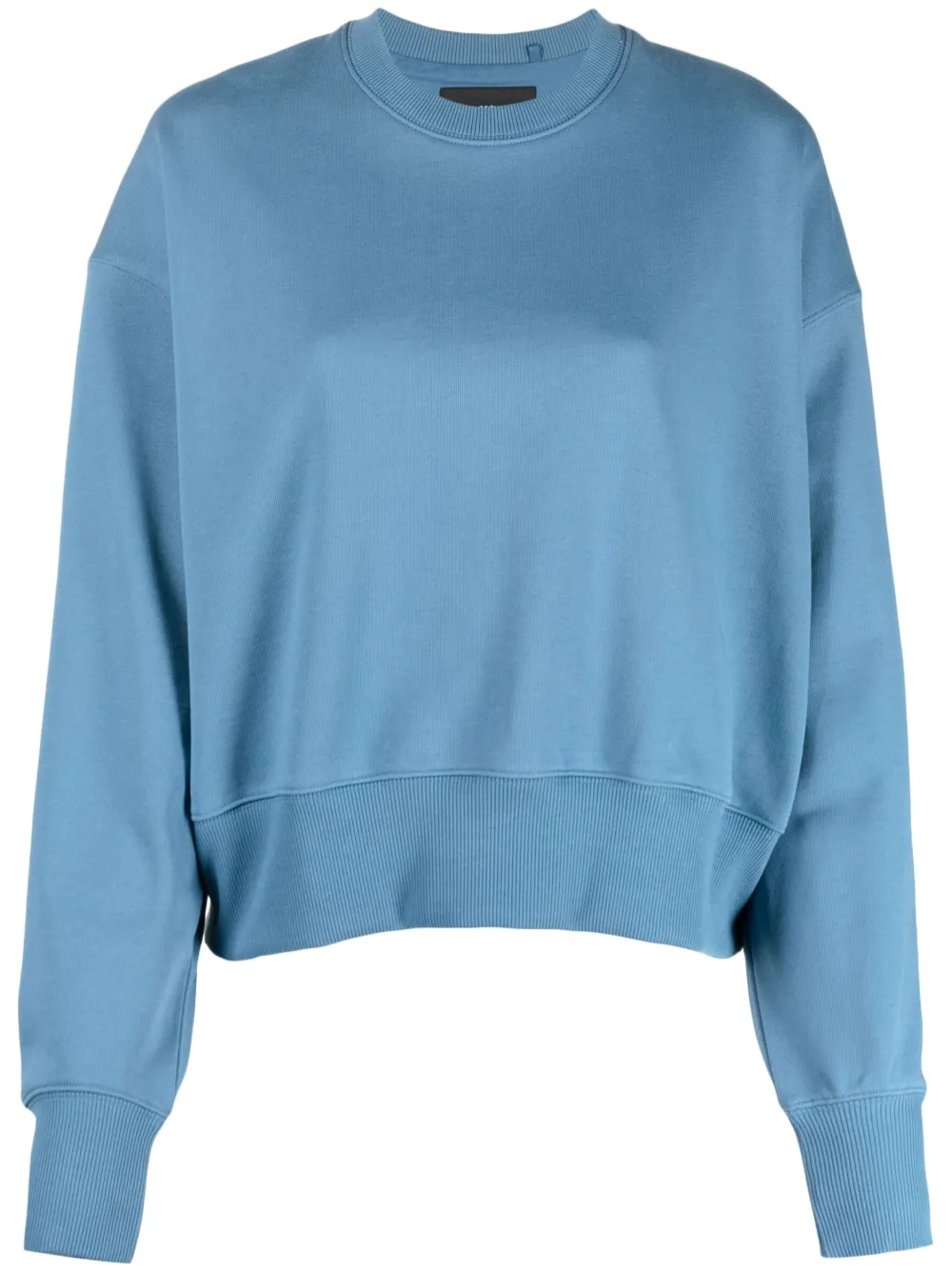 Y-3 long-sleeve organic cotton sweatshirt - Blue