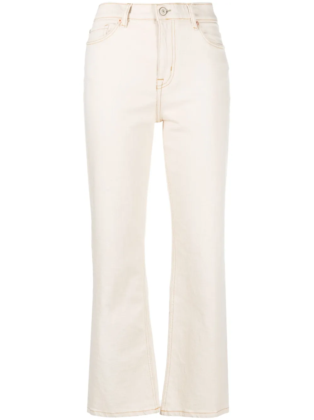 PS Paul Smith cropped organic cotton jeans - Neutrals