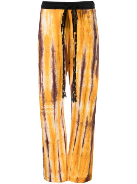 Wales Bonner Air Jersey hand-dyed trousers