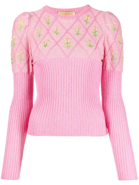 CORMIO long-sleeve knitted top