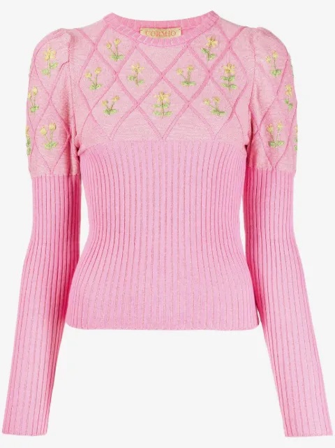 CORMIO long-sleeve knitted top