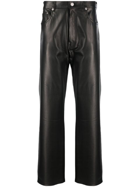 VTMNTS straight-leg leather trousers