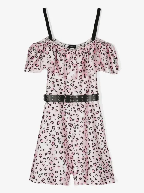 Monnalisa Playsuit mit Leoparden-Print