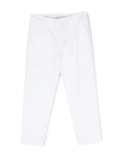 DONDUP KIDS straight-leg cotton trousers 