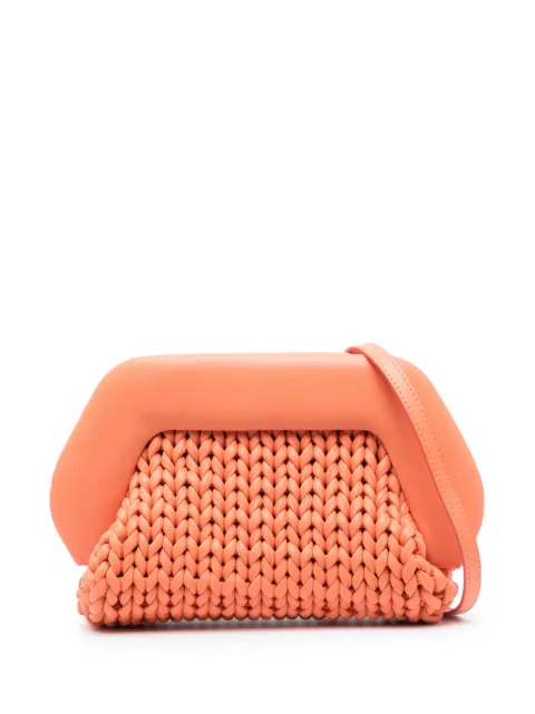 Themoirè interwoven braided shoulder bag