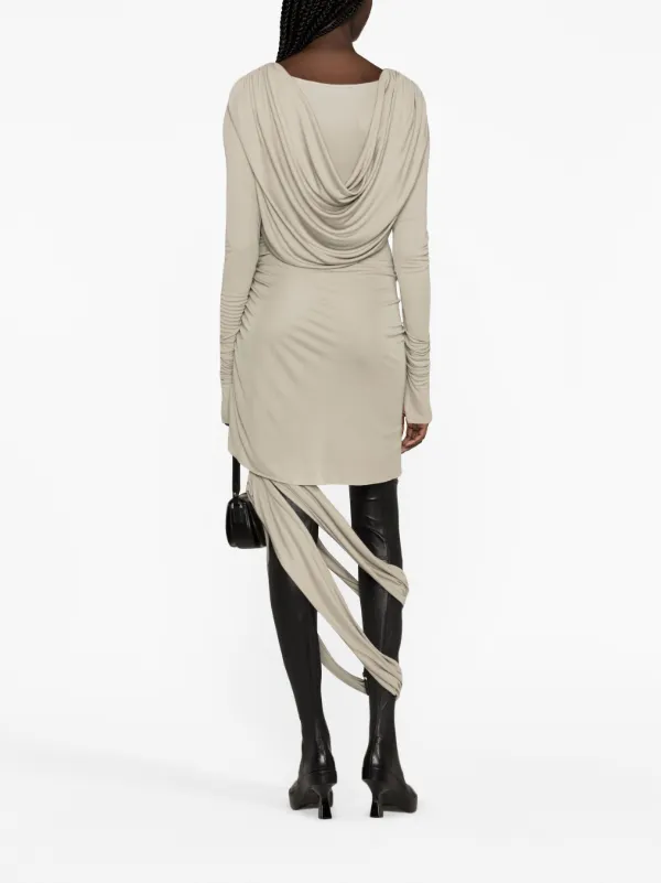 ワンピース ANDREADAMO DRESS WITH CUT-OUT DETAILS Black cut-out ribbed-knit dress - women - ANDREADAMO