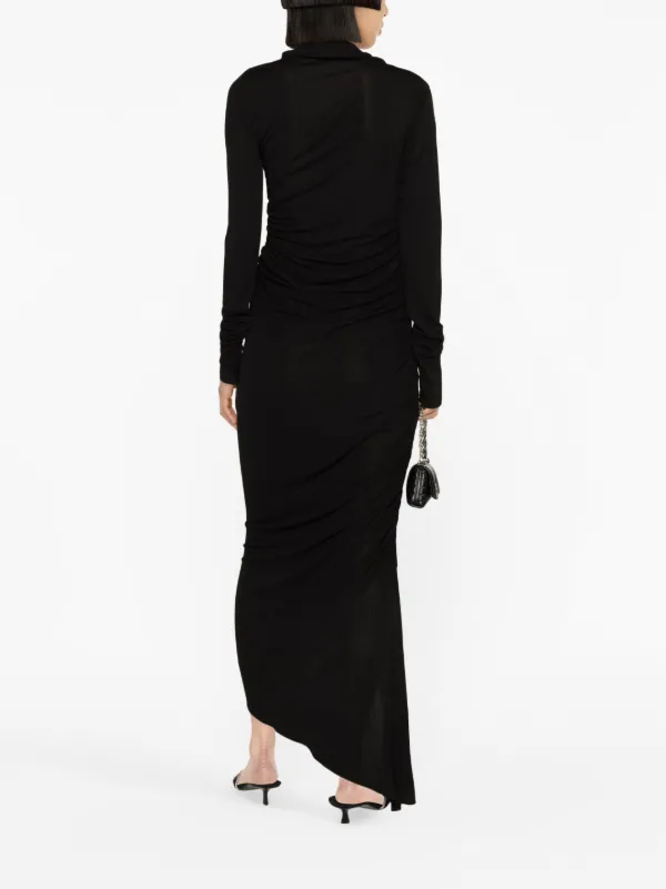 asymmetric draped midi dress Amsale Bridesmaid Dress P434S main image 0