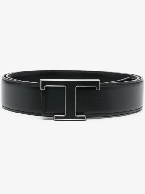 Tod's logo-buckle leather belt