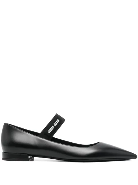 Miu Miu Ballerinas mit spitzer Kappe