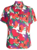 A.P.C. floral-print short-sleeved shirt - Red