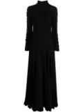 Sehnsucht Atelier plissé-effect draped dress - Black