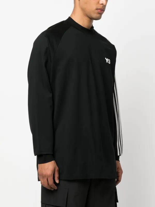 porcelæn Sprede vedvarende ressource Y-3 logo-print 3-Stripes Sweatshirt - Farfetch