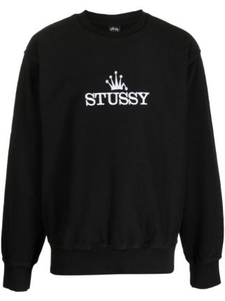 Stussy on sale embroidered sweatshirt