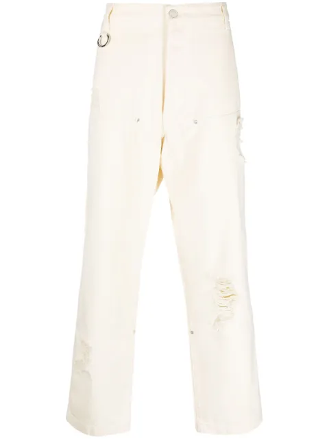 Études Studio ripped-detailing loose-fit jeans