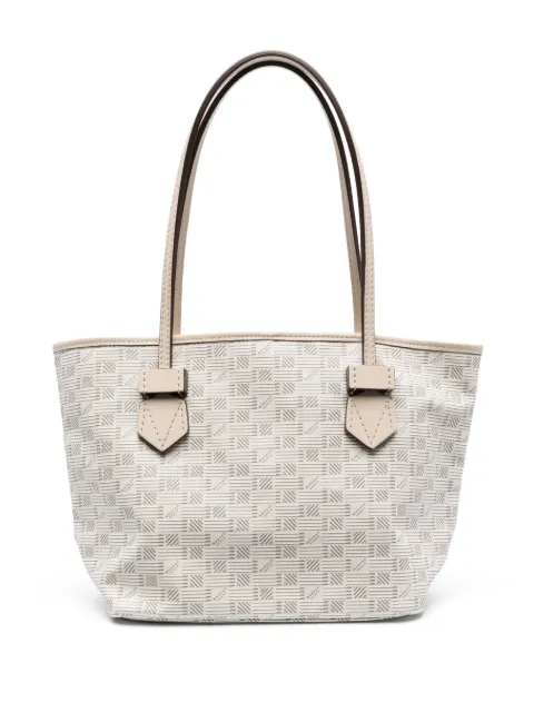 Moreau logo-print faux-leather tote bag