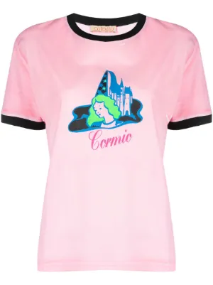 Tシャツ・カットソー CORMIO SS23 JERSEY WITH EMBROIDERY (DIAMOND_ZOLFO) CORMIO