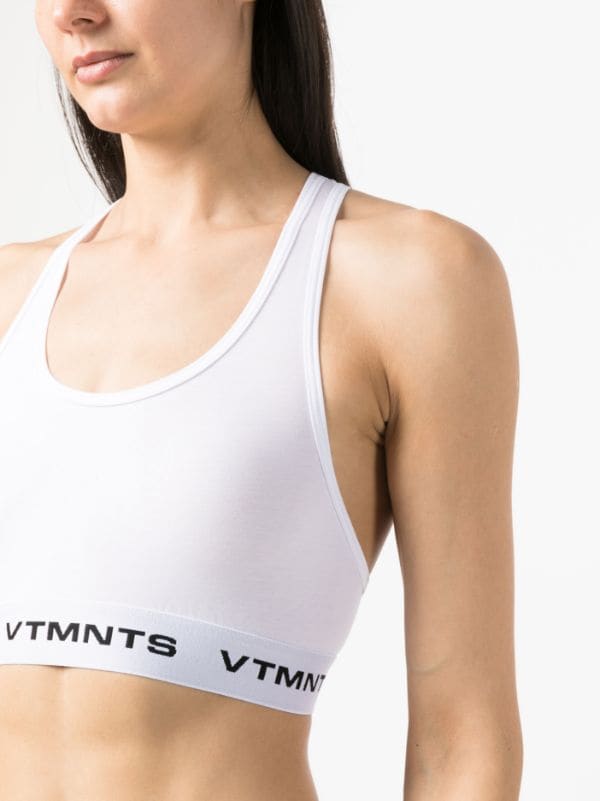 Vtmnts logo-underband sports bra in White