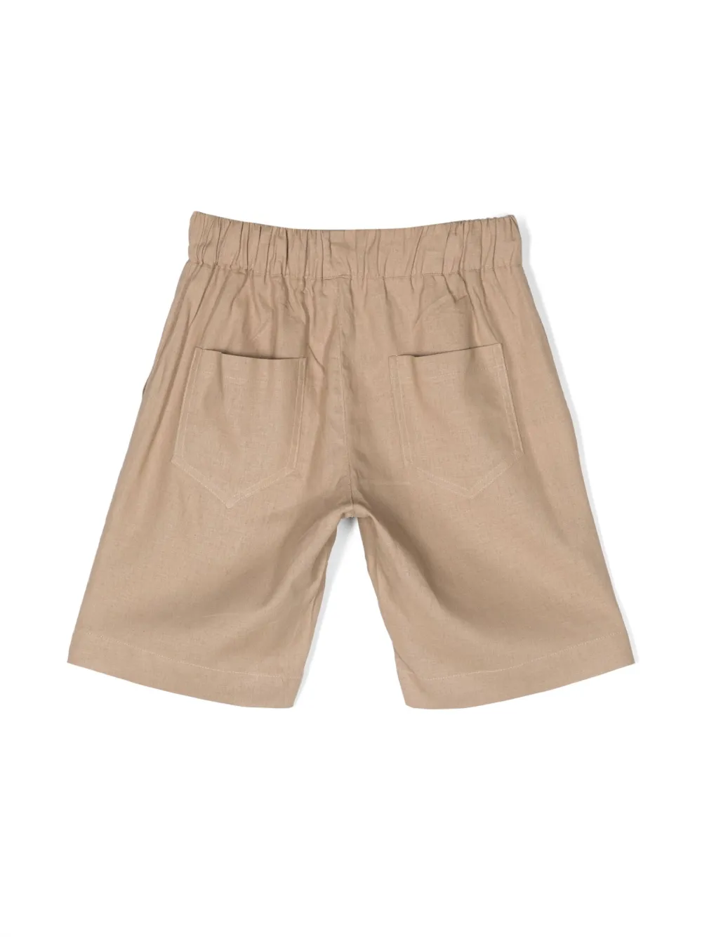 Gaelle Paris Kids Shorts met logopatch - Beige