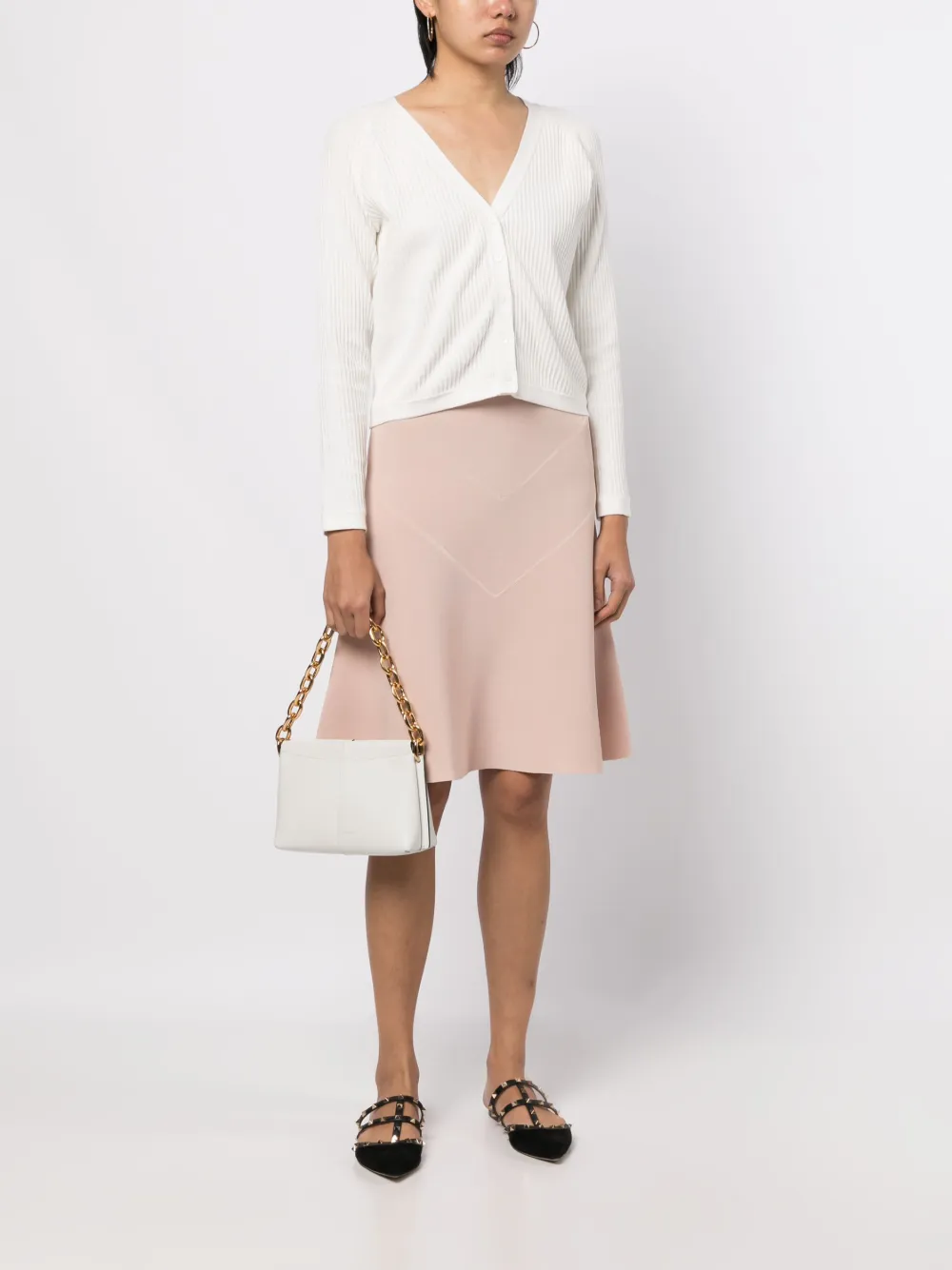 Paule Ka Vest met V-hals - Wit
