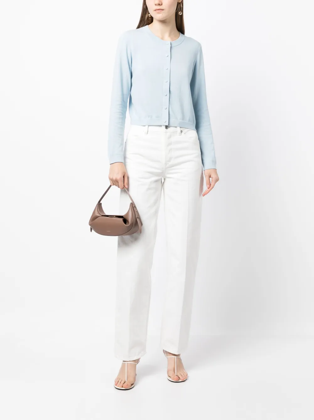 Paule Ka Vest met ronde hals - Blauw