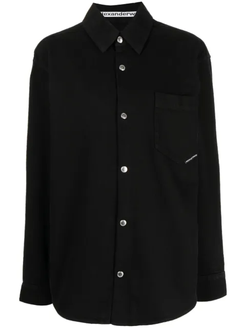 Alexander Wang long-sleeve cotton denim shirt Women