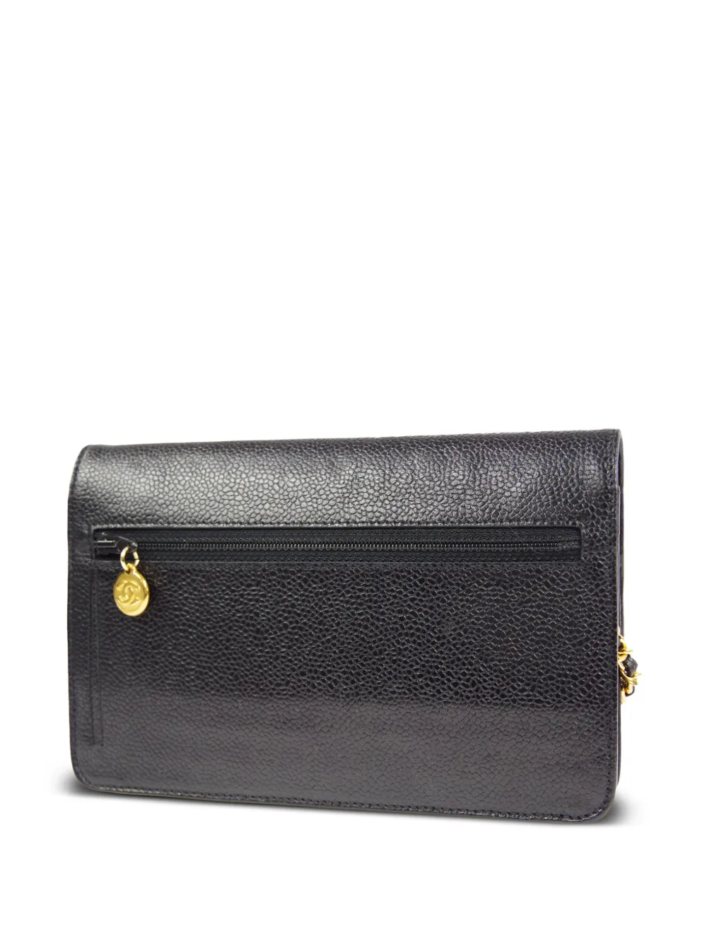 CHANEL Pre-Owned 1997 schoudertas met CC-logo - Zwart