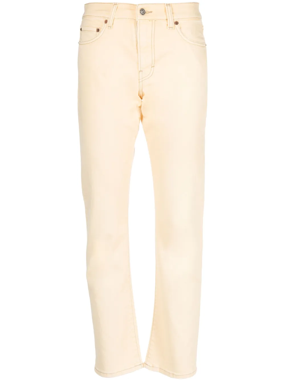 Haikure mid-rise slim-fit trousers - Yellow