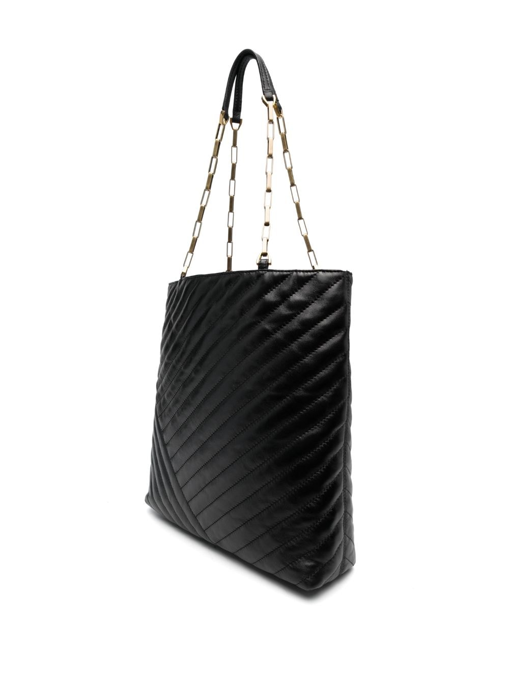Shop Isabel Marant Matelassé-effect Leather Tote Bag In Black