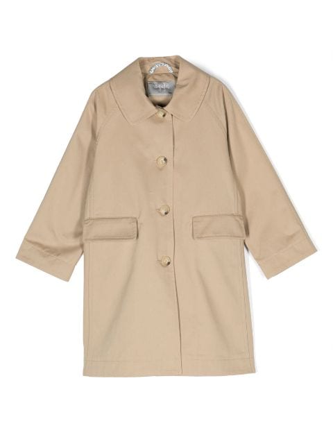 Il Gufo plain cotton trench coat