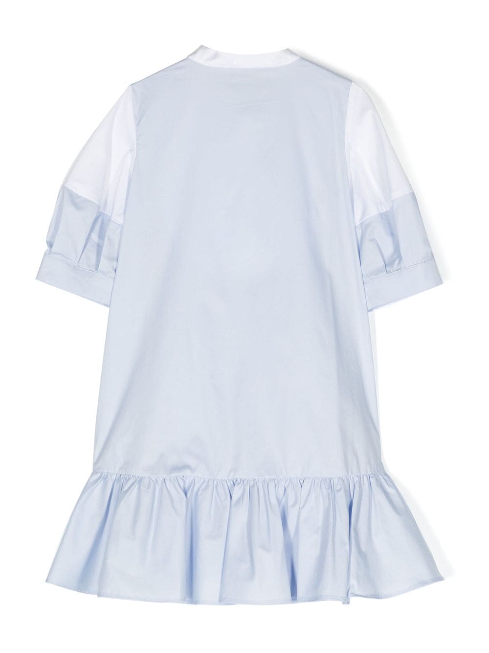 Shop Il Gufo Ruffle-detail Button-up Dress In White