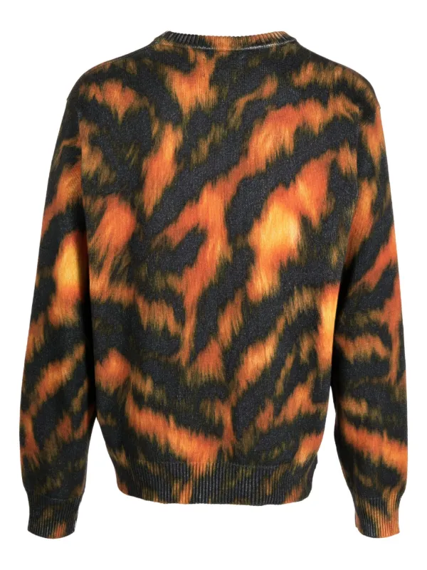 Stüssy tiger-print Cotton Sweatshirt - Farfetch