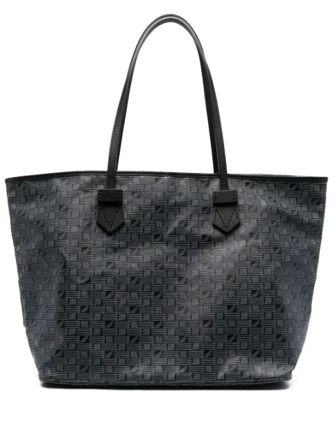 Moreau logo-print faux-leather tote bag