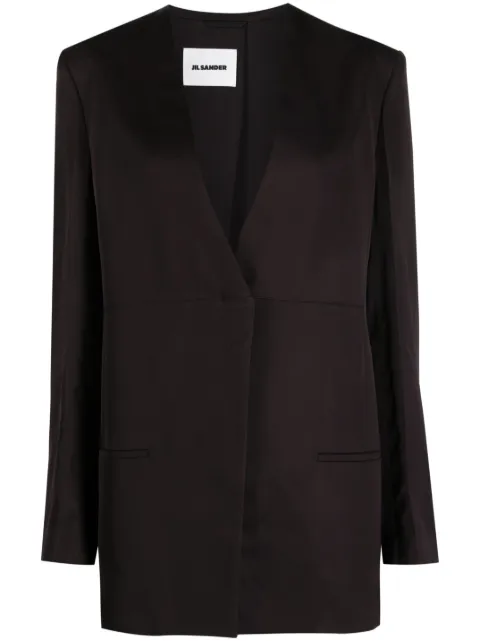 Jil Sander V-neck single-breasted jacket