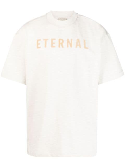 Fear Of God - Eternal logo-flocked cotton T-Shirt