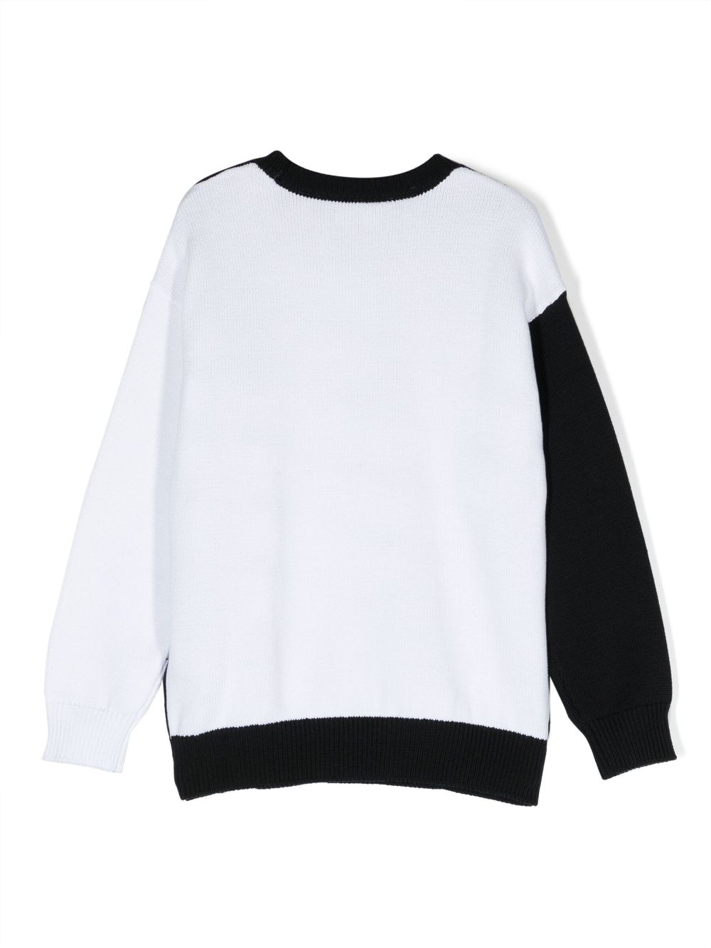 Emporio Armani Kids Sweater met logo-intarsia - Wit